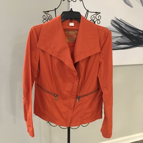 Michael Kors Orange Light Weight Cotton Jacket - Picture 4 of 5